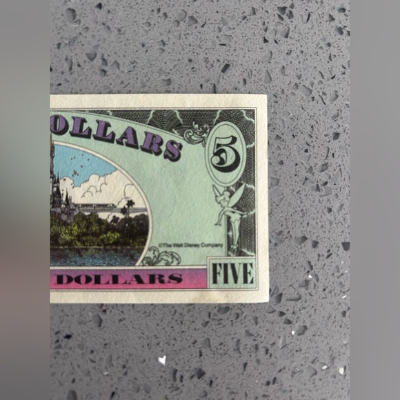 1995 $5 Disney Note - Picture 6 of 7